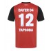 Maillot de foot Bayer Leverkusen Edmond Tapsoba #12 Domicile vêtements 2024-25 Manches Courtes